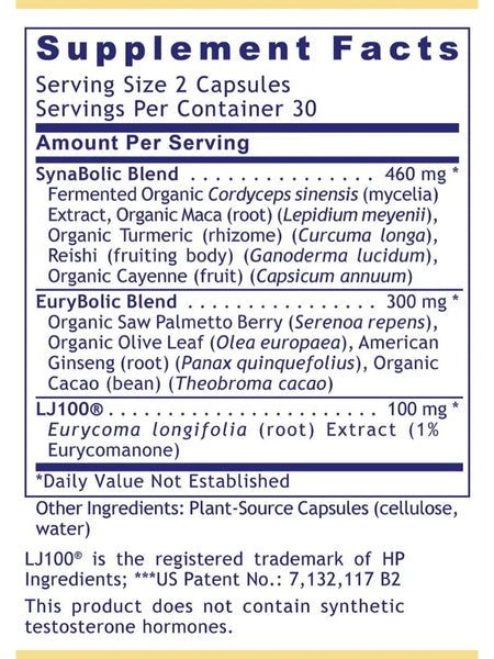 Premier Research Labs, Mens Performance Edge, 60 Plant-Source Capsules