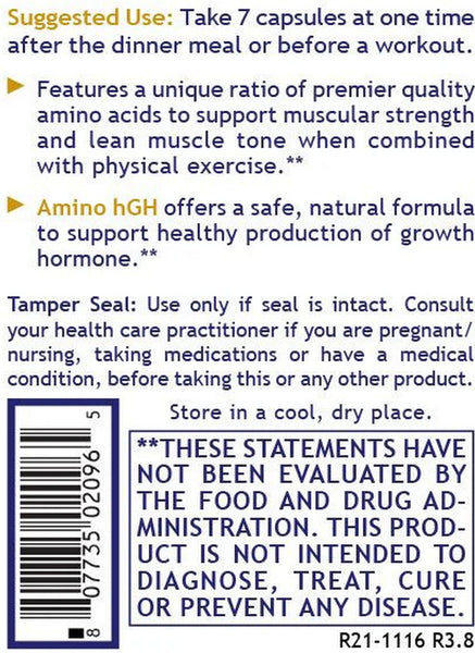 Premier Research Labs, Amino hGH, 105 Plant-Source Capsules