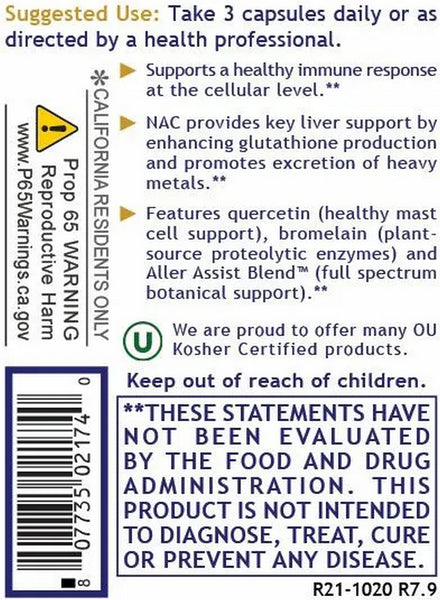 Premier Research Labs, AllerCaps, 90 Plant-Source Capsules