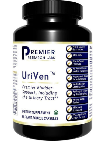 Premier Research Labs, UriVen, 60 Plant-Source Capsules