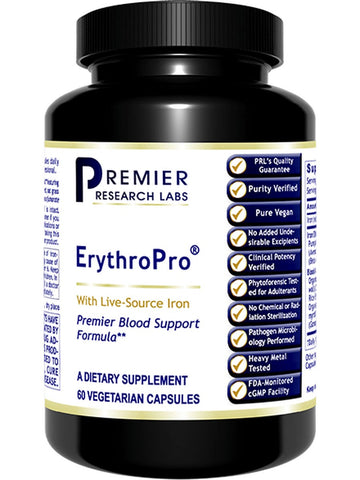 Premier Research Labs, ErythroPro, 60 Vegetarian Capsules