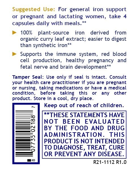 Premier Research Labs, Premier Phyto-Iron, 120 Plant-Source Capsules