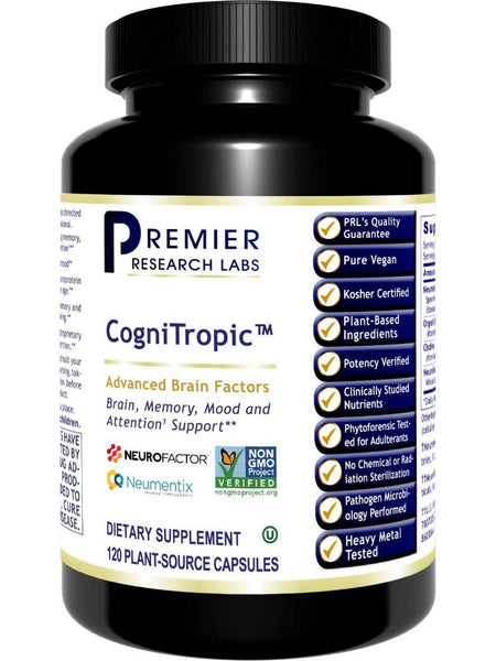 Premier Research Labs, CogniTropic, 120 Plant-Source Capsules