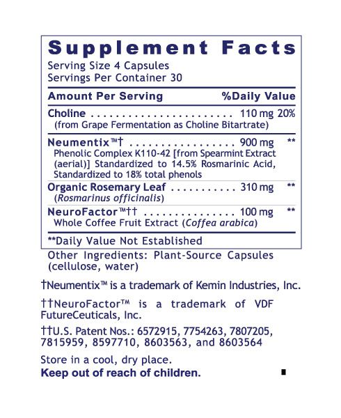 Premier Research Labs, CogniTropic, 120 Plant-Source Capsules