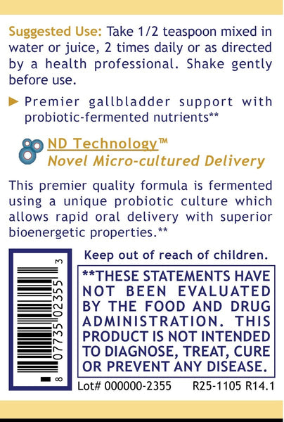 Premier Research Labs, Fermented Gallbladder-ND, 8 fl oz
