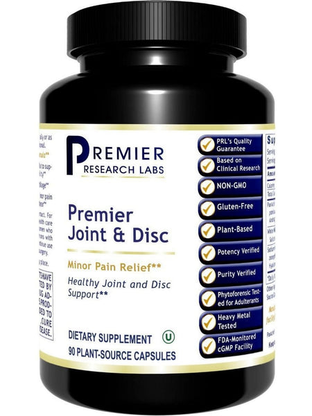 Premier Research Labs, Premier Joint & Disc, 90 Plant-Source Capsules