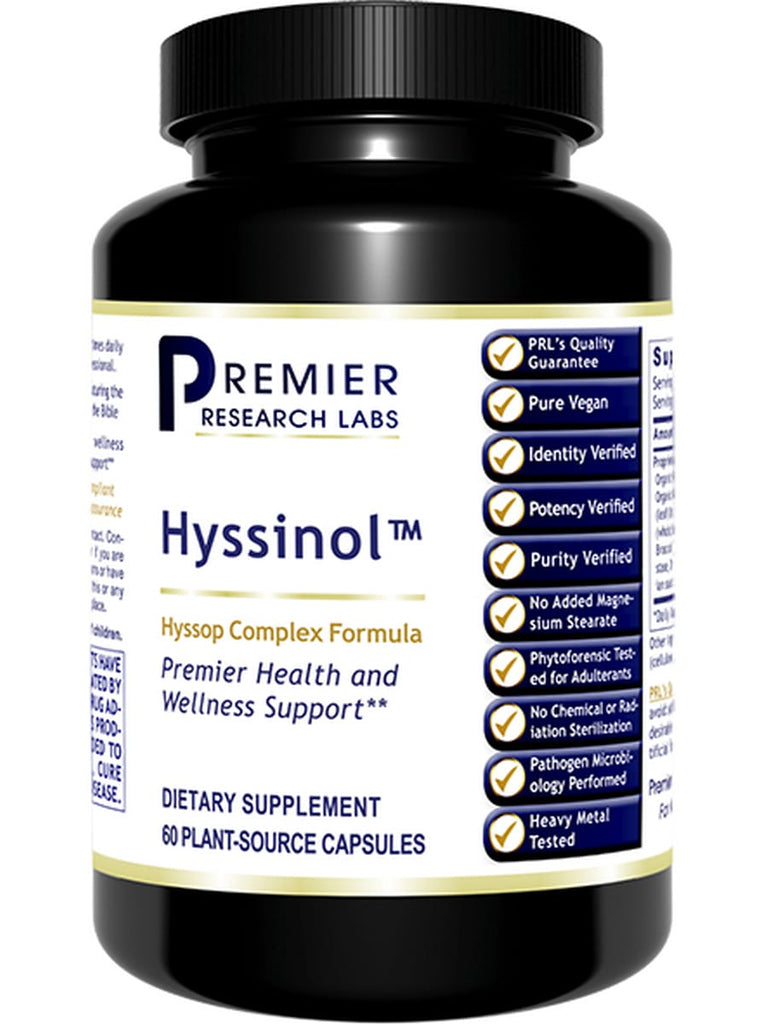 Premier Research Labs, Hyssinol, 60 Plant-Source Capsules