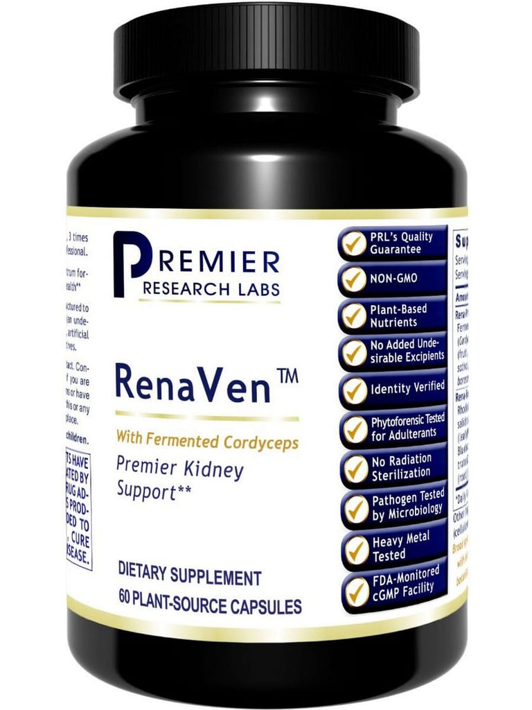 Premier Research Labs, RenaVen, 60 Plant-Source Capsules