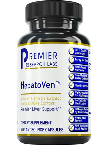 Premier Research Labs, HepatoVen, 60 Plant-Source Capsules