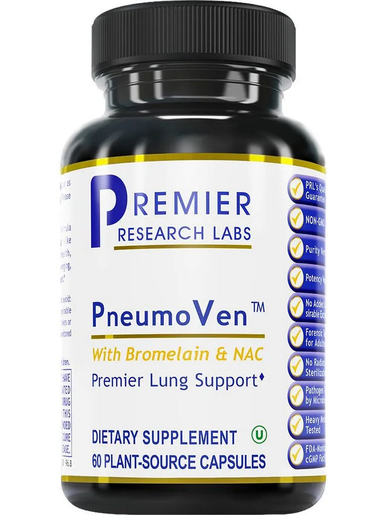 Premier Research Labs, PneumoVen, 60 Plant-Source Capsules