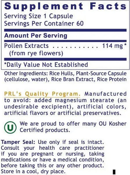 Premier Research Labs, UltraPollen, 45 Plant-Source Capsules