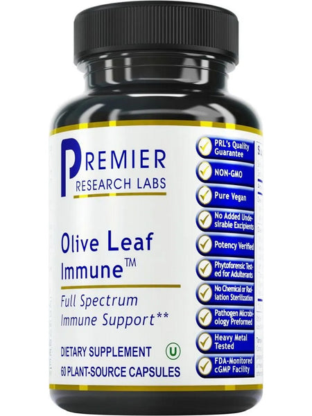 Premier Research Labs, Olive Leaf Immune, 60 Plant-Source Capsules