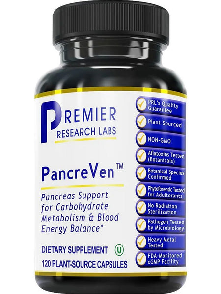 Premier Research Labs, PancreVen, 120 Plant-Source Capsules