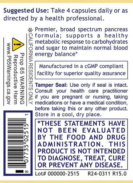 Premier Research Labs, PancreVen, 120 Plant-Source Capsules
