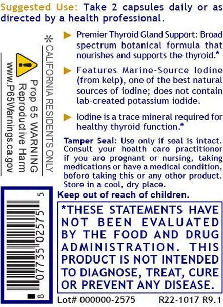 Premier Research Labs, ThyroVen, 60 Plant-Source Capsules