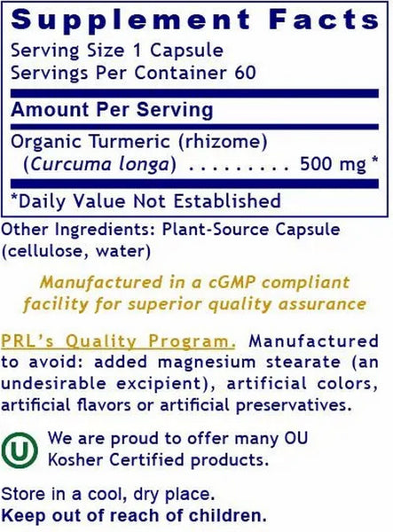 Premier Research Labs, Premier Turmeric, 60 Plant-Source Capsules