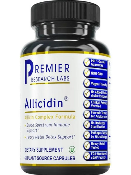 Premier Research Labs, Allicidin, 60 Plant-Source Capsules