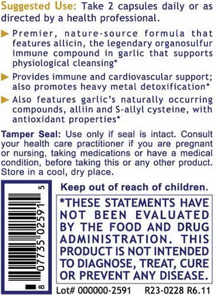 Premier Research Labs, Allicidin, 60 Plant-Source Capsules