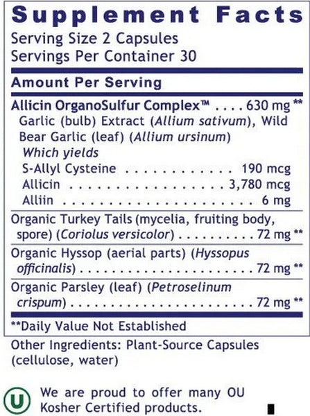 Premier Research Labs, Allicidin, 60 Plant-Source Capsules