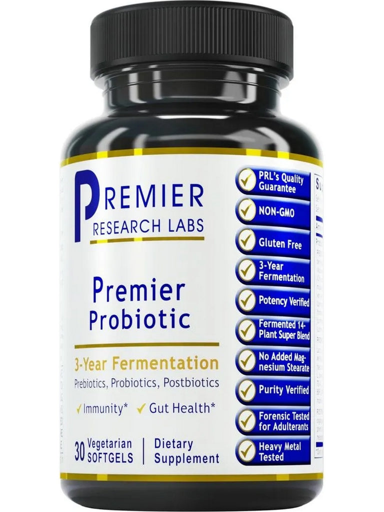 Premier Research Labs, Premier Probiotic Caps, 30 Vegetarian Softgels