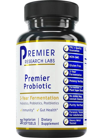 Premier Research Labs, Premier Probiotic Caps, 30 Vegetarian Softgels