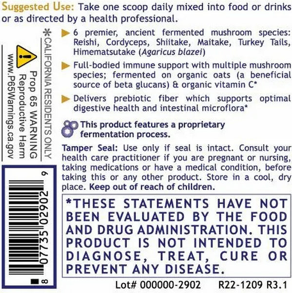 Premier Research Labs, Premier Fermented Mushroom Blend, 7.4 oz