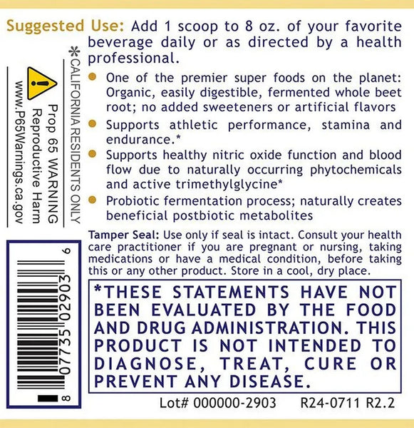 Premier Research Labs, Premier Fermented Beets, 6.3 oz