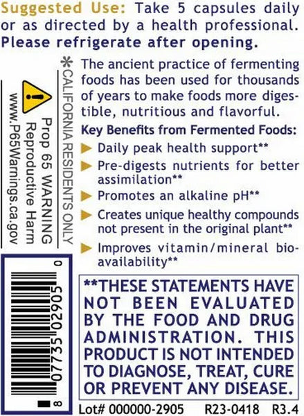 Premier Research Labs, Premier Fermented Greens, 150 Plant-Source Capsules