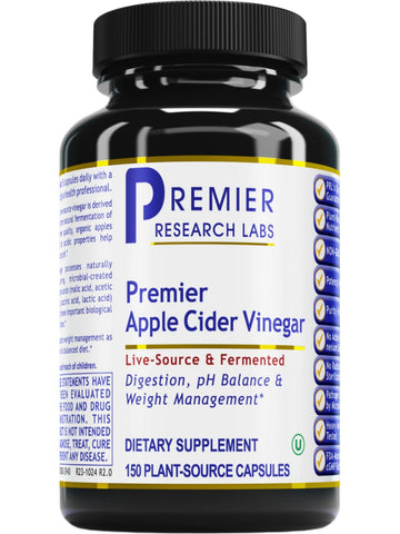 Premier Research Labs, Premier Apple Cider Vinegar, 150 Plant-Source Capsules