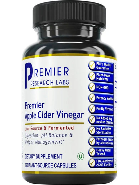 Premier Research Labs, Premier Apple Cider Vinegar, 120 Plant-Source Capsules