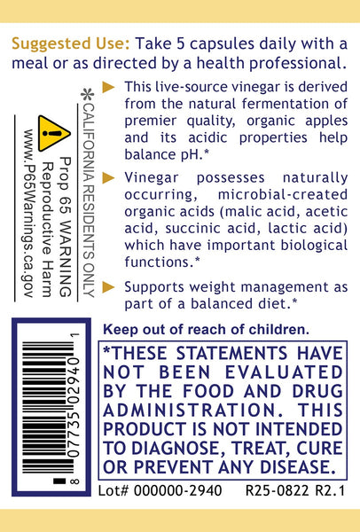Premier Research Labs, Premier Apple Cider Vinegar, 150 Plant-Source Capsules