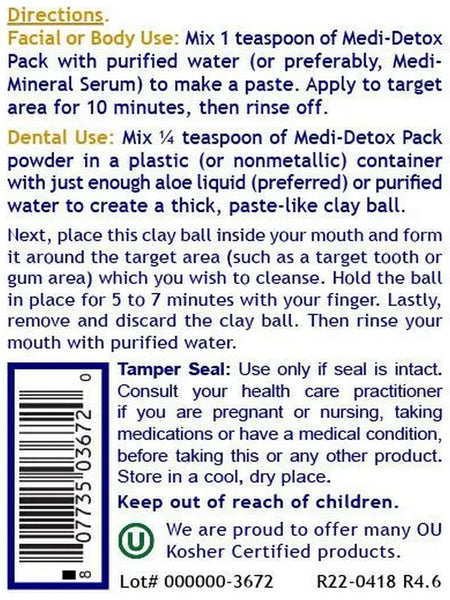 Premier Research Labs, Medi-Detox Pack, 5 oz