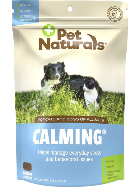 Pet Naturals, Calming For Dogs & Cats, 160 chews