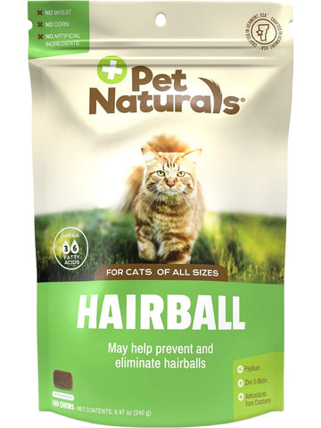 Pet Naturals, Hairball for Cats, 160 chews