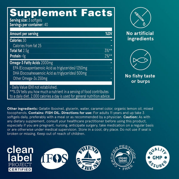 Puori, O3 - Fish Oil, 120 Softgels