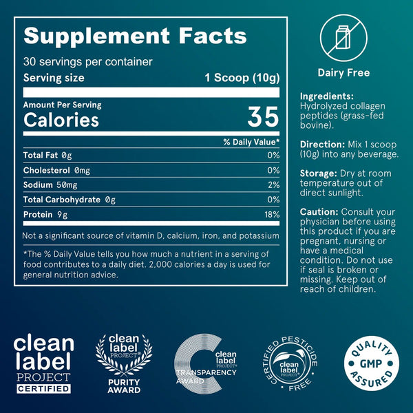 Puori, CP1 - Pure Collagen Peptides, 10.6 oz