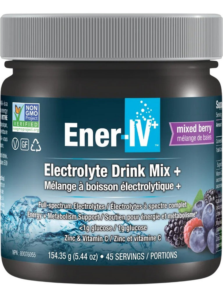 Ener-Life, Ener-IV+, Electrolyte Drink Mix+, Mixed Berry, 154.35 g