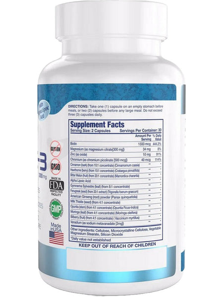 Intenergy, Diabe-3, 90 Veggie Caps