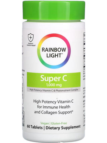 Rainbow Light, Super C 1000 mg, 60 Tablets