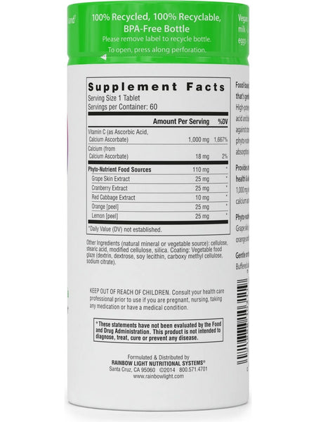Rainbow Light, Super C 1000 mg, 60 Tablets