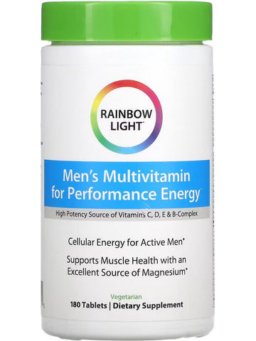 Rainbow Light, Men's Multivitamin for Performance Energy, 180 Tablets