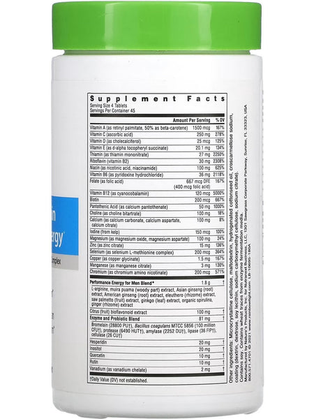 Rainbow Light, Men's Multivitamin for Performance Energy, 180 Tablets