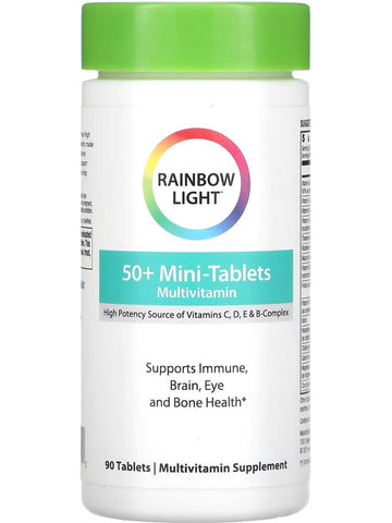 Rainbow Light, 50+ Mini Tablets Multivitamin, 90 Tablets