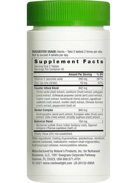 Rainbow Light, Counter Attack Immune Support, 90 Tablets