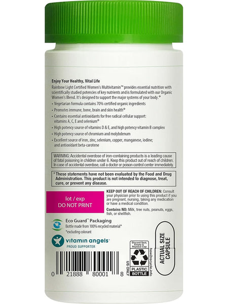 Rainbow Light, Certified Women's Multivitamin, 120 Capsules