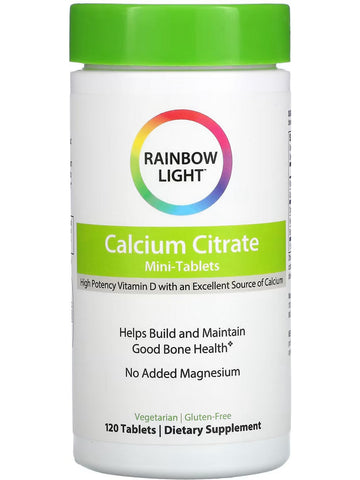Rainbow Light, Calcium Citrate Mini Tablets, 120 Tablets