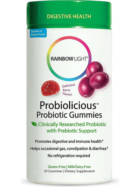 Rainbow Light, Probiolicious Probiotic Gummies, 50 Gummies