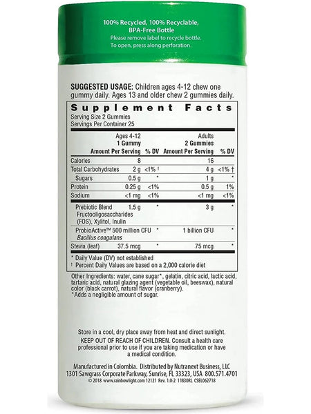 Rainbow Light, Probiolicious Probiotic Gummies, 50 Gummies