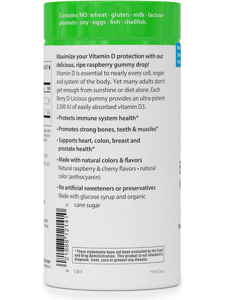 Rainbow Light, Berry D-Licious Vitamin D3 2,500 IU, 50 Gummies