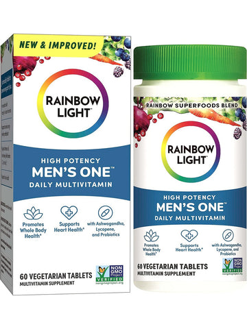 Rainbow Light, High Potency Men's One Daily Multivitamin, 60 Vegetarian Tablets